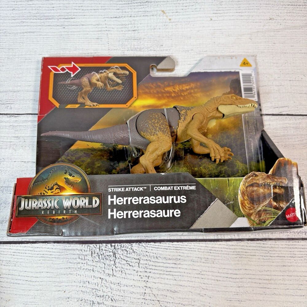 Jurassic World Rebirth HERRERASAURUS Strike Attack Dinosaur Action Figure NEW